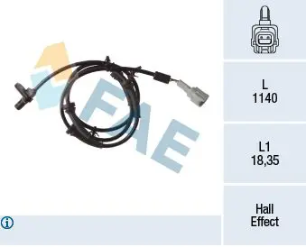 Handler.Part Sensor, wheel speed FAE 78311 1