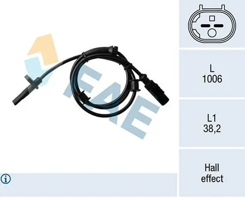 Handler.Part Sensor, wheel speed FAE 78170 1