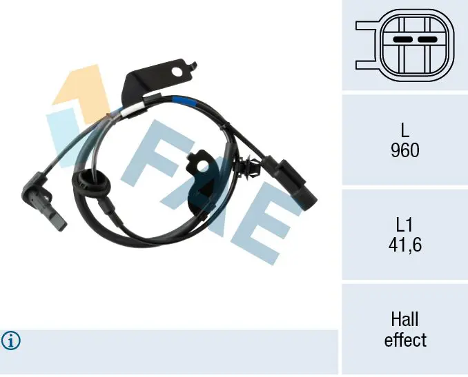 Handler.Part Sensor, wheel speed FAE 78205 1