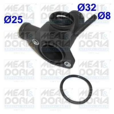 Handler.Part Coolant flange MEAT & DORIA 93118 1