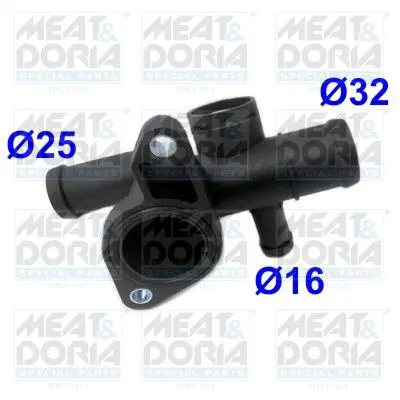 Handler.Part Coolant flange MEAT & DORIA 93124 1