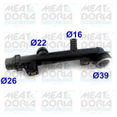 Handler.Part Coolant flange MEAT & DORIA 93137 1