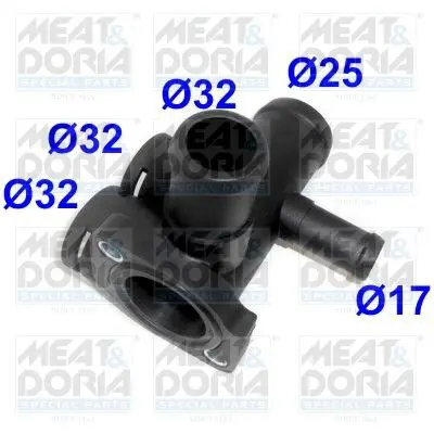 Handler.Part Coolant flange MEAT & DORIA 93197 1