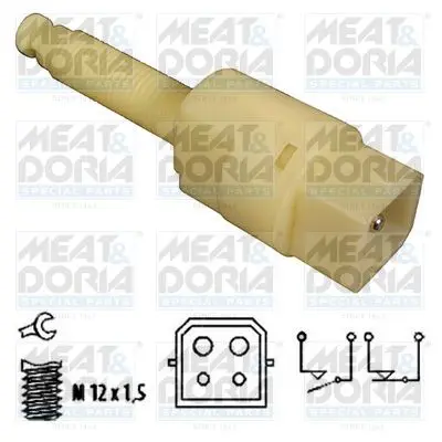 Handler.Part Brake light switch MEAT & DORIA 35024 1