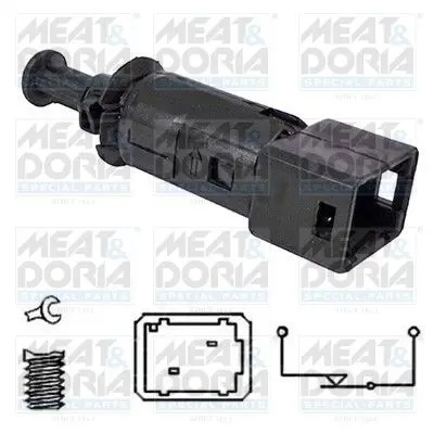 Handler.Part Brake light switch MEAT & DORIA 35032 1