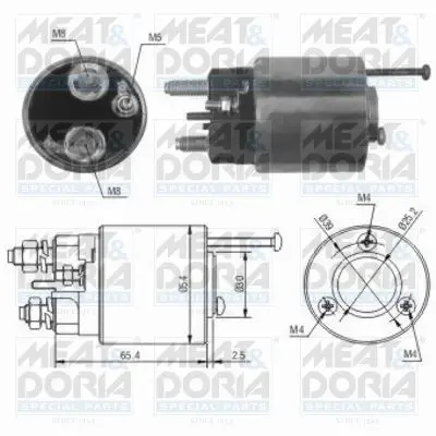 Handler.Part Solenoid switch, starter MEAT & DORIA 46012 1