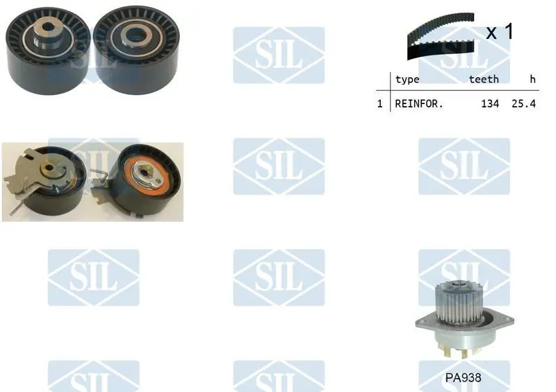 Handler.Part Water pump & timing belt set Saleri SIL K1PA938 1