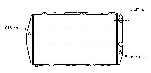 Handler.Part Radiator, engine cooling AVA AI2019 1