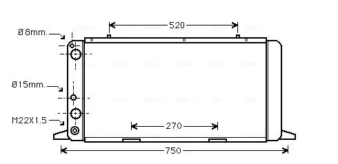 Handler.Part Radiator, engine cooling AVA AI2026 1