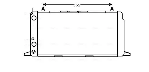 Handler.Part Radiator, engine cooling AVA AI2091 1