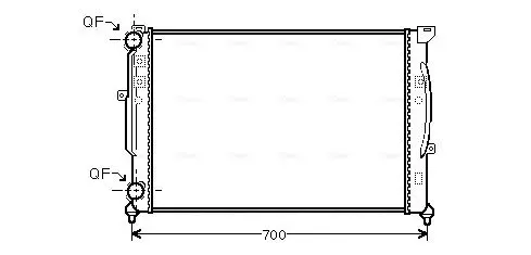 Handler.Part Radiator, engine cooling AVA AI2189 1