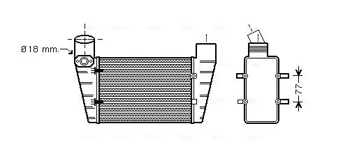 Handler.Part Intercooler, charger AVA AI4225 1