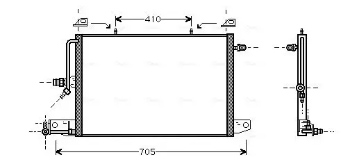 Handler.Part Condenser, air conditioning AVA AI5117 1