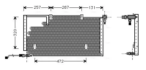 Handler.Part Condenser, air conditioning AVA AI5138 1