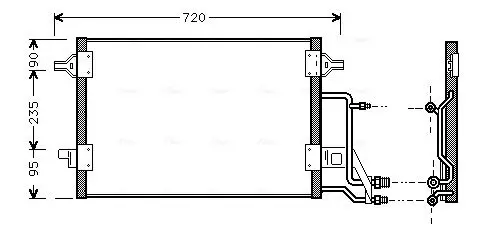 Handler.Part Condenser, air conditioning AVA AI5140 1