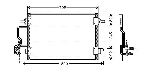 Handler.Part Condenser, air conditioning AVA AI5175 1