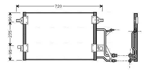 Handler.Part Condenser, air conditioning AVA AI5176 1