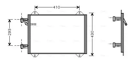 Handler.Part Condenser, air conditioning AVA AI5193 1