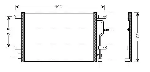 Handler.Part Condenser, air conditioning AVA AI5194 1