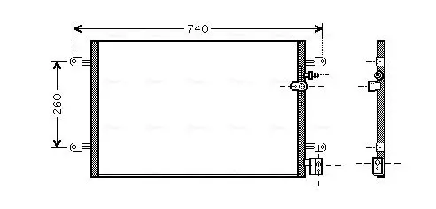 Handler.Part Condenser, air conditioning AVA AI5237 1