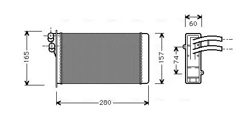 Handler.Part Heat exchanger, interior heating AVA AI6141 1