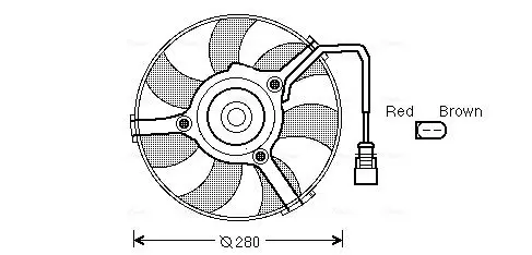 Handler.Part Fan, radiator AVA AI7516 1