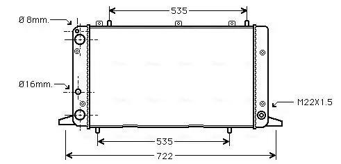 Handler.Part Radiator, engine cooling AVA AIA2053 1