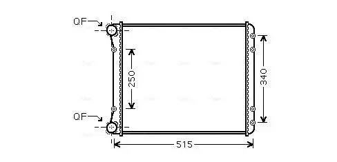 Handler.Part Radiator, engine cooling AVA AIA2220 1