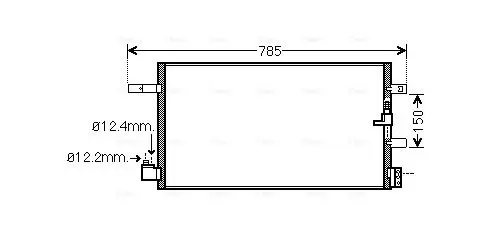 Handler.Part Condenser, air conditioning AVA AIA5360 1