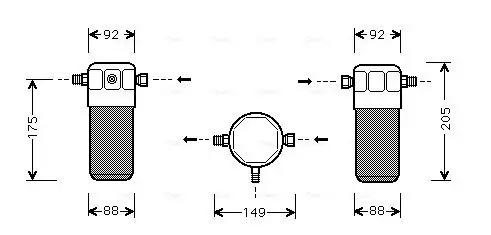 Handler.Part Dryer, air conditioning AVA AID032 1