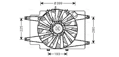 Handler.Part Fan, radiator AVA AL7506 1