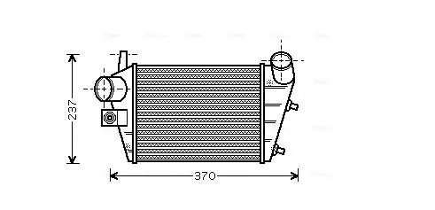 Handler.Part Intercooler, charger AVA ALA4085 1