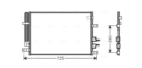 Handler.Part Condenser, air conditioning AVA ALA5097D 1