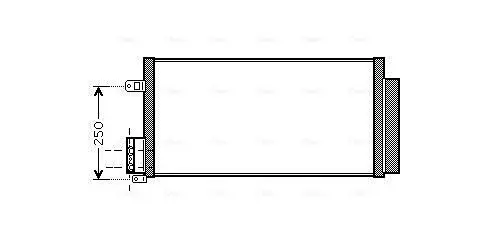 Handler.Part Condenser, air conditioning AVA ALA5116D 1