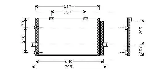 Handler.Part Condenser, air conditioning AVA AU5078D 1