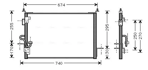 Handler.Part Condenser, air conditioning AVA AU5143 1