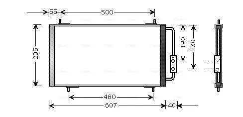 Handler.Part Condenser, air conditioning AVA AU5147 1