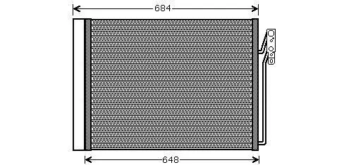 Handler.Part Condenser, air conditioning AVA AUA5211D 1