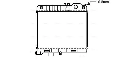 Handler.Part Radiator, engine cooling AVA BW2033 1