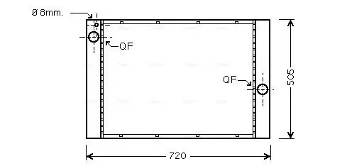 Handler.Part Radiator, engine cooling AVA BW2283 1