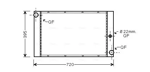 Handler.Part Radiator, engine cooling AVA BW2337 1