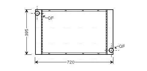 Handler.Part Radiator, engine cooling AVA BW2373 1