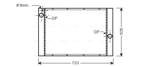 Handler.Part Radiator, engine cooling AVA BW2405 1