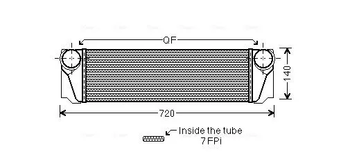 Handler.Part Intercooler, charger AVA BW4376 1