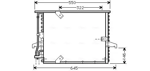 Handler.Part Condenser, air conditioning AVA BW5180 1