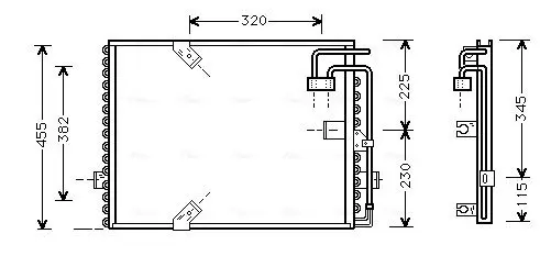 Handler.Part Condenser, air conditioning AVA BW5187 1