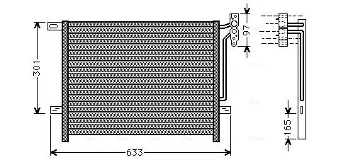 Handler.Part Condenser, air conditioning AVA BW5192 1