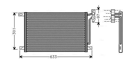 Handler.Part Condenser, air conditioning AVA BW5215 1