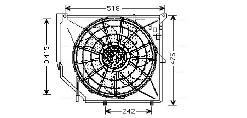 Handler.Part Fan, radiator AVA BW7502 1