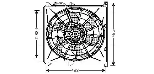 Handler.Part Fan, radiator AVA BW7503 1